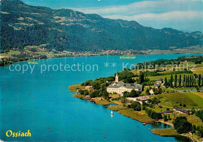 Ossiach Fliegeraufnahme Steindorf Stiegl