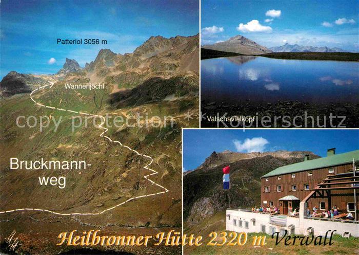 Heilbronnerhuette Neue Bruckmannweg Patteriol Wannenjoechl Valschavielkopf