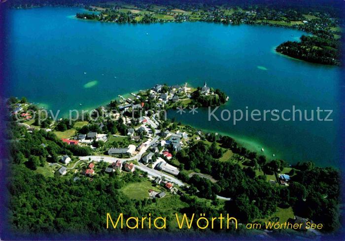 Maria Woerth Woerthersee Fliegeraufnahme