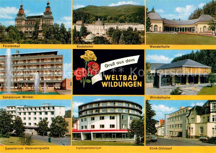 Bad Wildungen Fuerstenhof Badehotel Sanatorium Wicker Parksanatorium