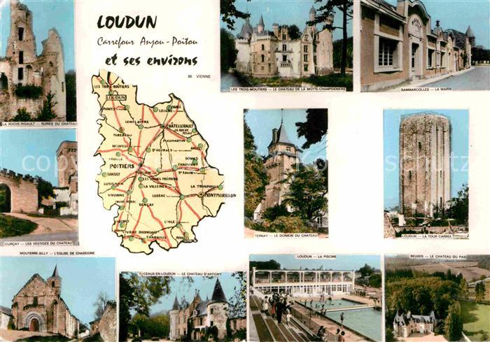 Loudun Roche-Rigault Ruines de Chateau Tour Ca