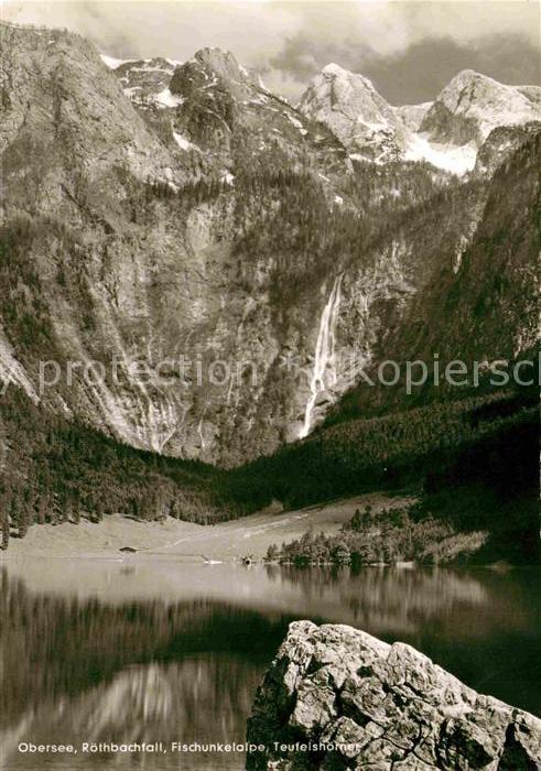 Koenigssee Roethbachfall Obersee Fischunkelalpe Teufelshoerner