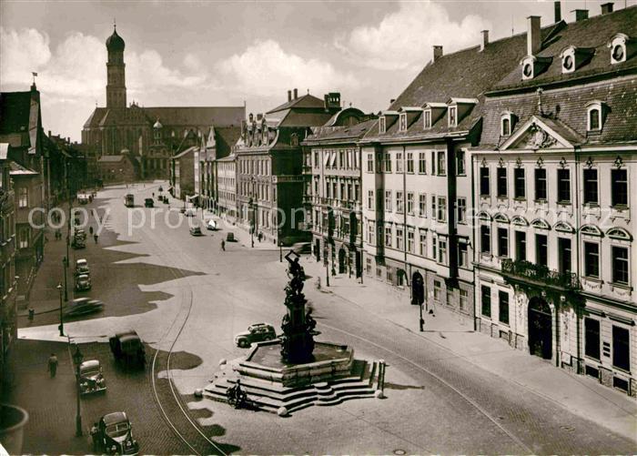 Augsburg Maximilianstrasse Herkulesbrunnen