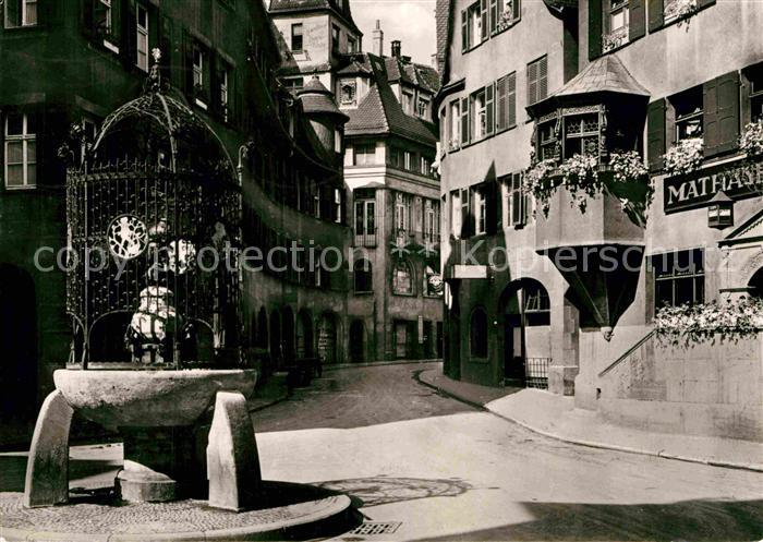 STUTTGART  CITY Altstadt Hans im Glueck Brunnen