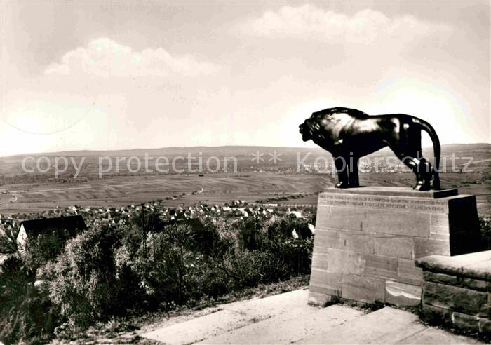 STUTTGART  CITY Bronzeloewe Gerliger Schlossberg