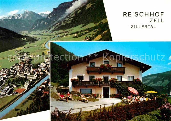 Zell Ziller Tirol Fliegeraufnahme Fremdenheim Reischhof