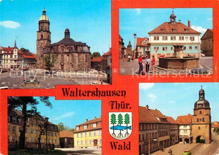 Waltershausen Gotha Stadtkirche Rathaus Salzmannschule Nikolaustor