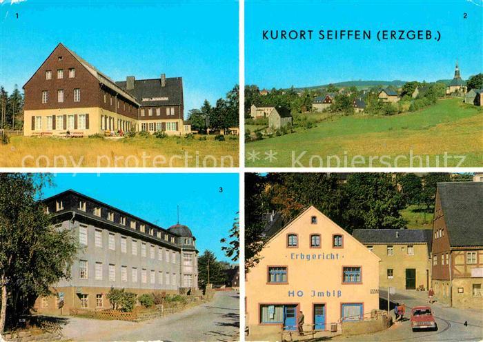 Seiffen Erzgebirge FDGB Erholungsheim Berghof Teilansicht Spielzeugmuseum Erbger