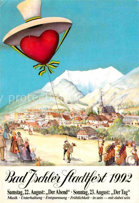 Bad Ischl Salzkammergut Stadtfest Illustration