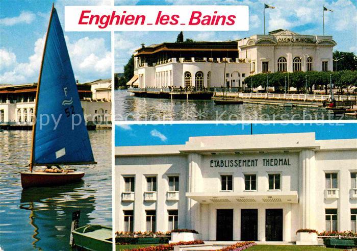 Enghien-les-Bains Lac et le Casino Jardin Etablissement Thermal