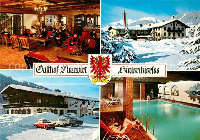 Hinterthiersee Gasthof Neuwirt Gastraum Hallenbad