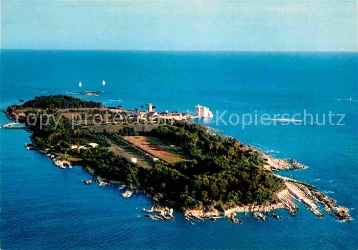 Ile Saint-Honorat Alpes Maritimes Abbaye de ND de Lerins Fliegeraufnahme