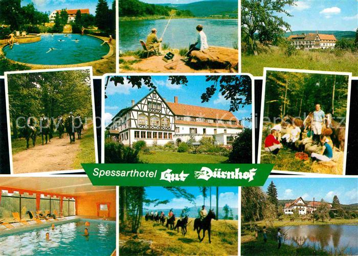 Rieneck Spessarthotel Gut Duernhof Frei und Hallenbad Reiten Angeln