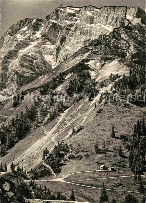 Hoher Goell Anstieg vom Purtschellerhaus