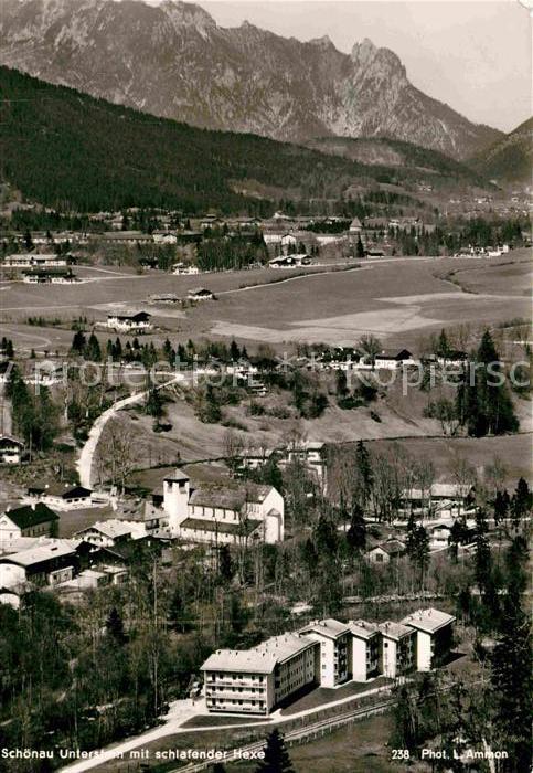 Schoenau Berchtesgaden mit Unterstein und schlafender Hexe