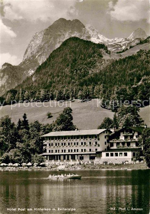 Hintersee Berchtesgaden Hotel Post mit Reiteralpe