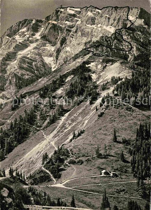 Hoher Goell Anstieg vom Purtschellerhaus