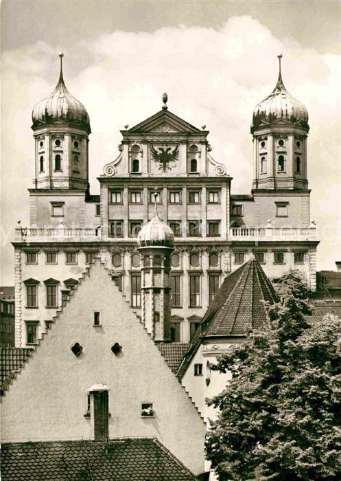 Augsburg Rathaus mit Maria Stern