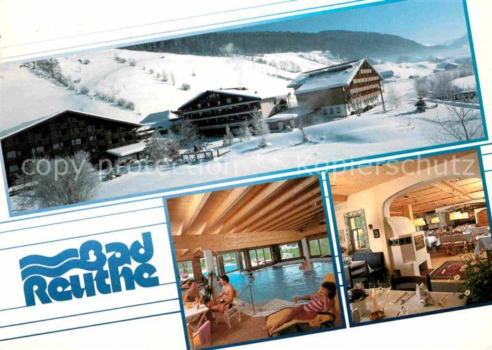 Reuthe Vorarlberg Kurhotel Moorbad Hallenbad Gastraum