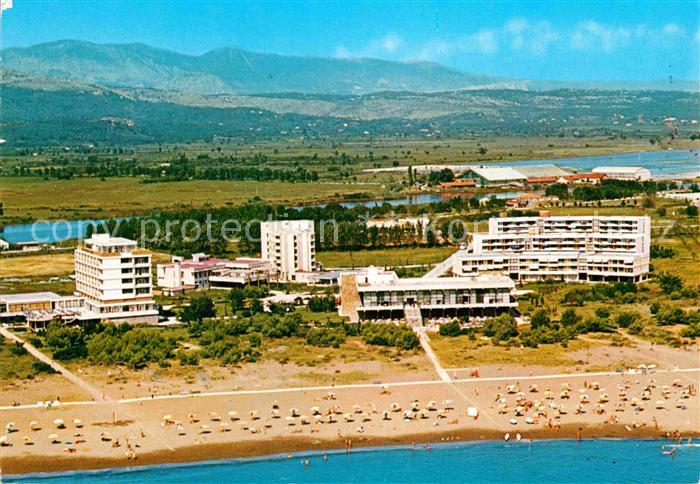 Ulcinj Fliegeraufnahme Hotelli Grand Lido Olympic Bellevue
