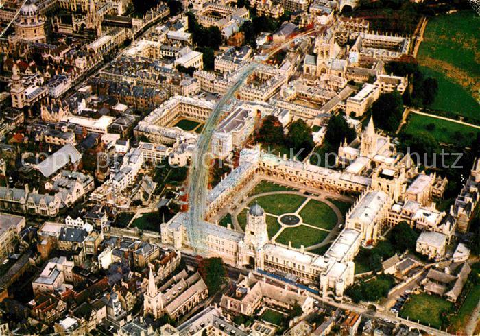 Christ Church Aerial view of Tom Tower and Tom Quad with Cathedral