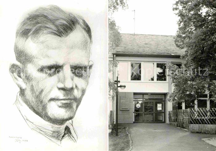 Simmern Hunsrueck Paul Schneider Haus mit Portrait