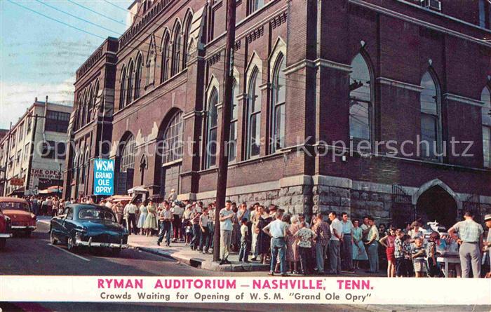 Nashville Tennessee Ryman Auditorium