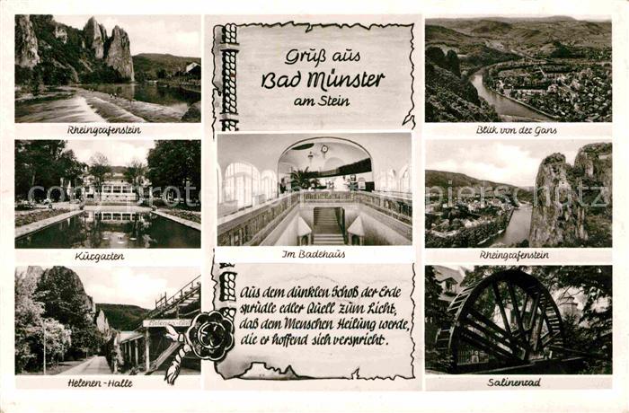 Bad Muenster Stein Ebernburg Rheingrafenstein Kurgarten Helenen Halle Salinenrad