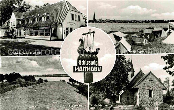 Schleswig Schlei Haithabu Historisches Gasthaus Campingplatz Stadtwall