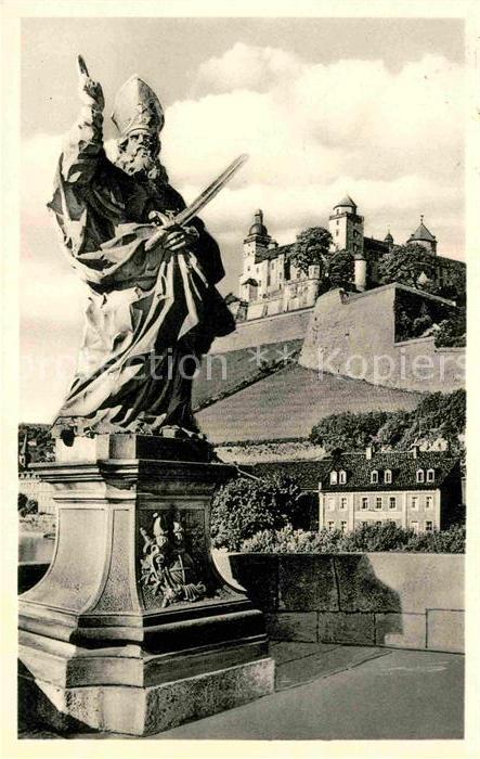 WueRZBURG Bayern Sankt Kilian auf der alten Mainbruecke