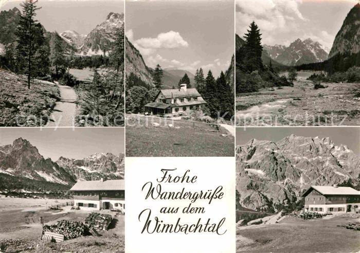Wimbachtal Teilansicht Gasthof Panorama