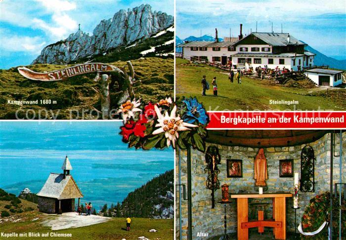 Aschau Chiemgau Kampenwand Kapelle Altar Steinlingeralm