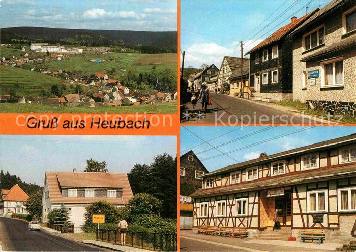 Heubach Thueringen Gesamtansicht Strasse Ortsschild