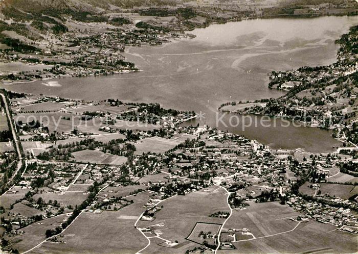 Tegernsee Bayern Fliegeraufnahme