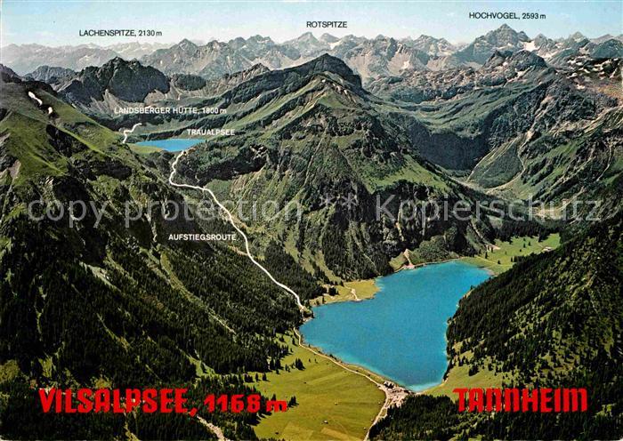 Tannheim Tirol Fliegeraufnahme Vilsalpsee