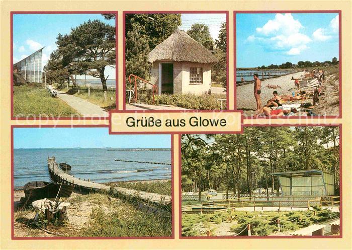 Glowe Ruegen Gaststaette Ostseeperle Wartehaeuschen Strand Fischereianlegestelle
