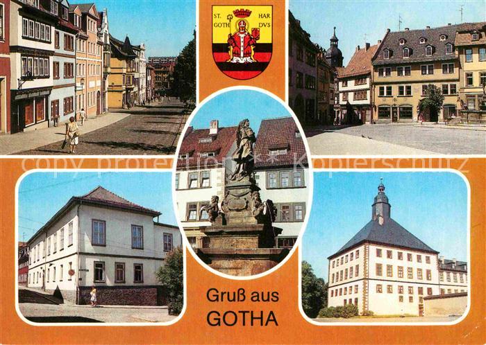 Gotha Thueringen Hauptmarkt Zur Goldenen Schelle Schellenbrunnen Hauptmarkt