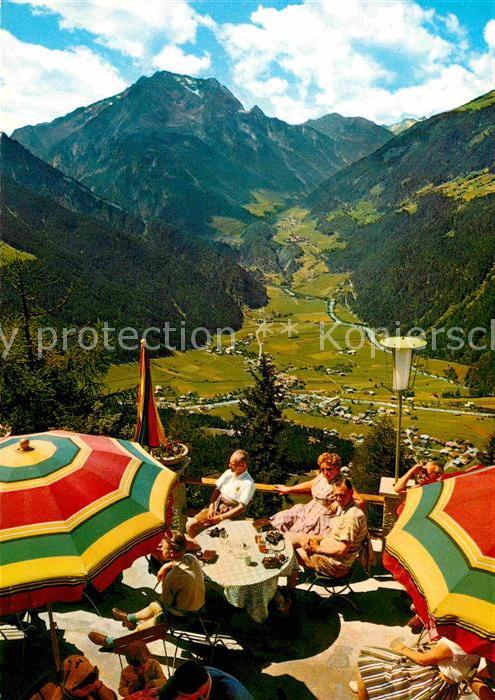 Mayrhofen Zillertal lick von der Terrasse des Steinerkogelhauses