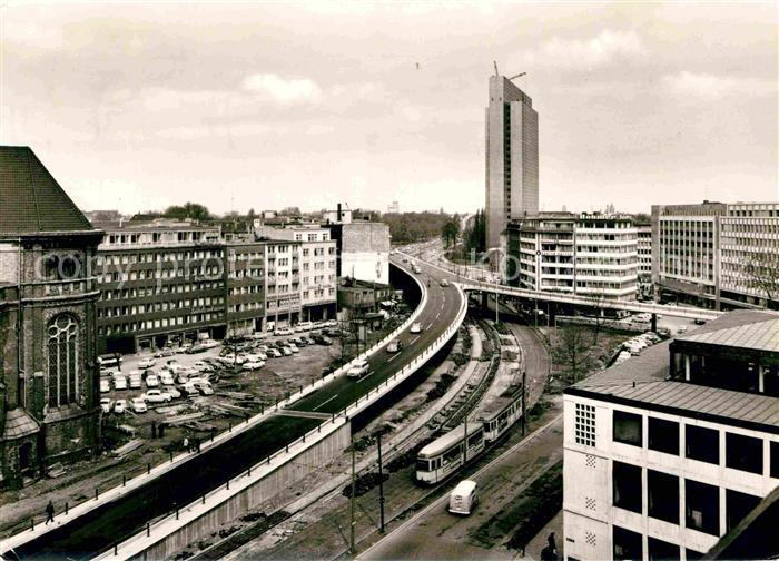 DuessELDORF  CITY Hochstrasse Thyssen-Haus Jan-Wellem Platz