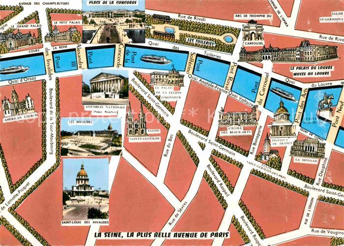 Paris Strasssenkarte