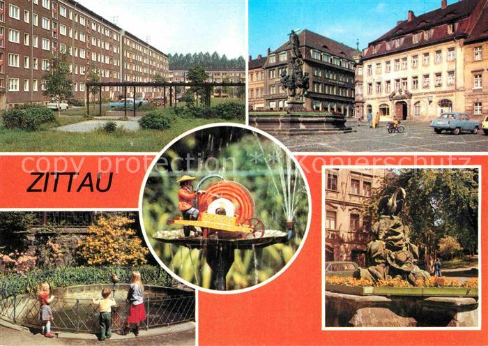 Zittau Herkulesbrunnen Neubaugebiet Schwanenbrunnen