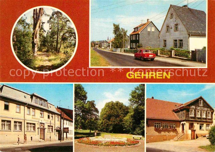 Gehren Thueringen Naturschutzgebiet Gaststaette Goldener Hirsch Stadtpark