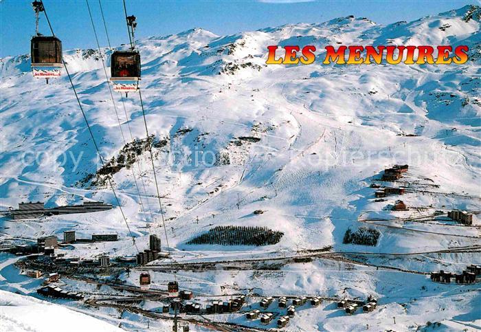 Les Menuires Savoie Seilbahn Panorama