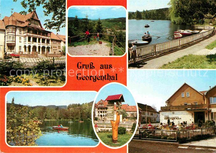 Georgenthal Gotha Hotel Deutscher Hof Bootsanlegestelle Hammerteich Erholungshei