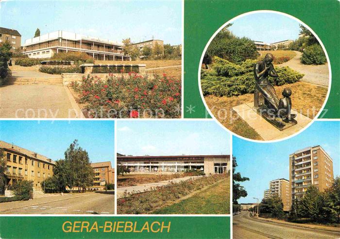 Bieblach Gaststaette Gruene Mulde Bergarbeiter Poliklinik Kaufhalle Nord