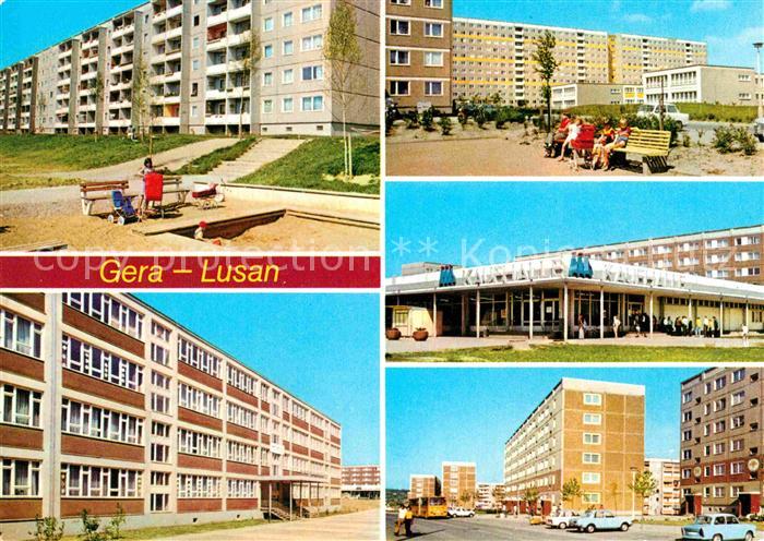 Lusan Gera Birkenstrasse Hans Beimler Oberschule Kaufhalle Sued