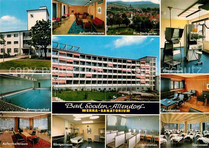 Bad Sooden-Allendorf Werra Sanatorium Bewegungsbad Inhalatorium Speisesaal