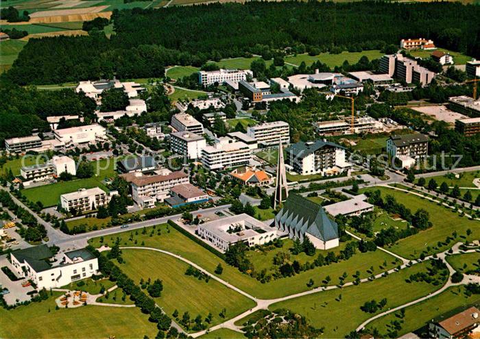 Bad Fuessing Fliegeraufnahme Kirche