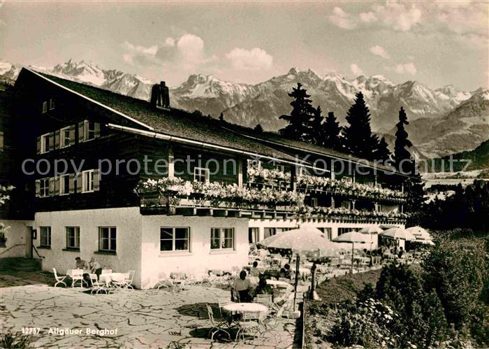 Sonthofen Oberallgaeu Allgaeuer Berghof mit Alpe Eck