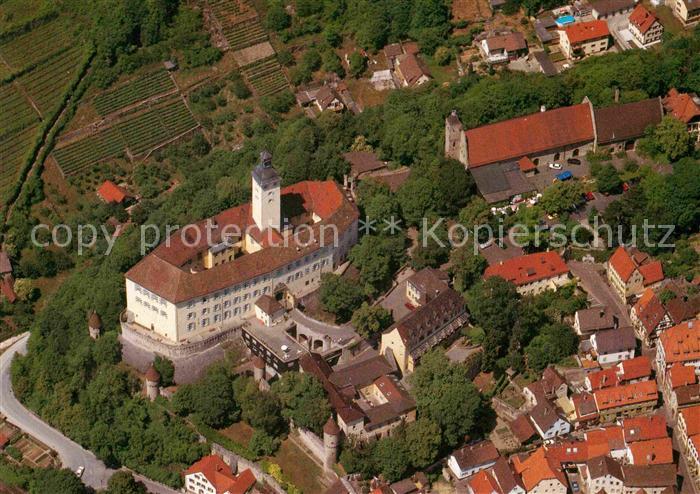 Gundelsheim Neckar Fliegeraufnahme Schloss Horneck